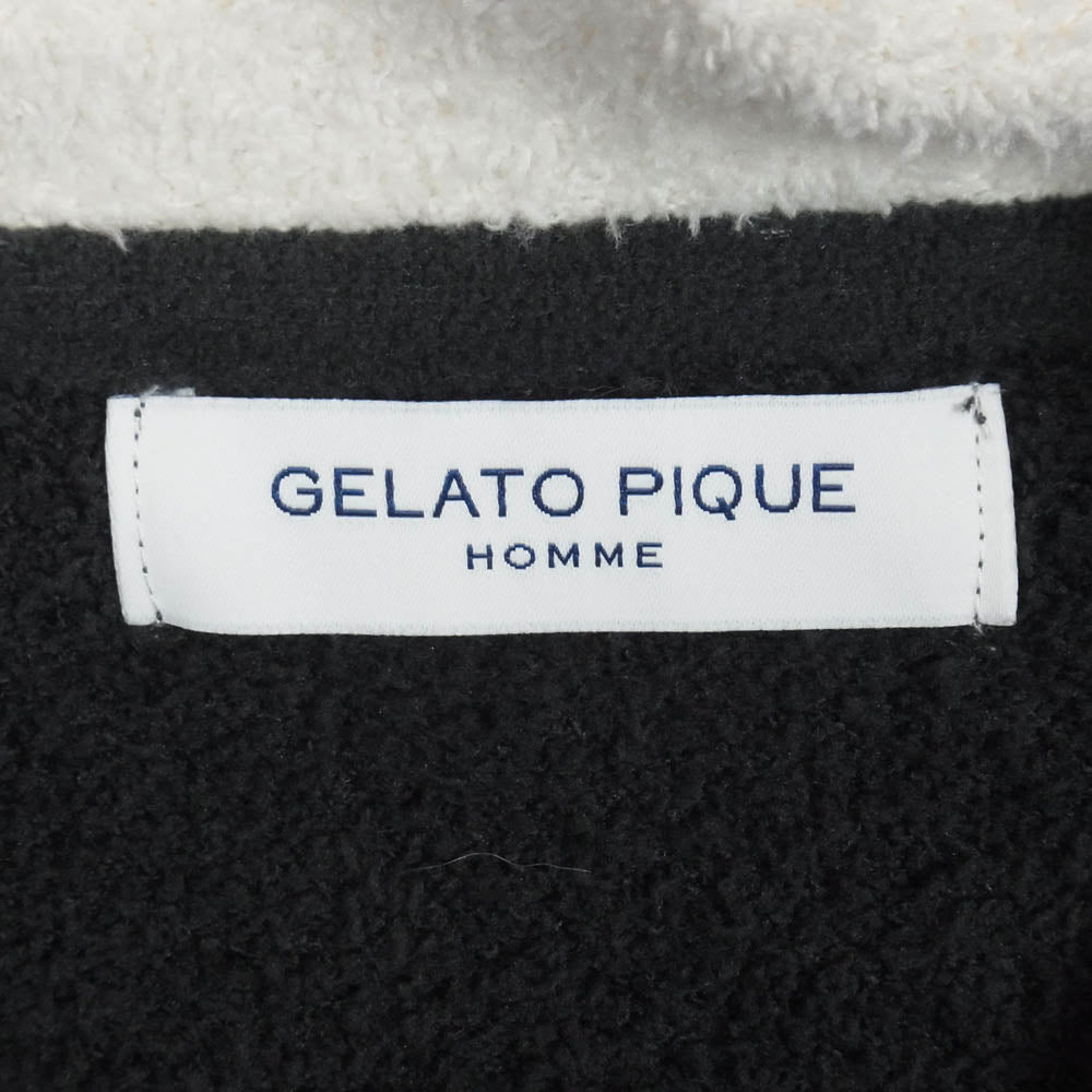 gelato pique ジェラートピケ PMNT235917 French Bulldog Blouson フレンチブルドッグ ジャガード ブルゾン ブラック系 L【中古】