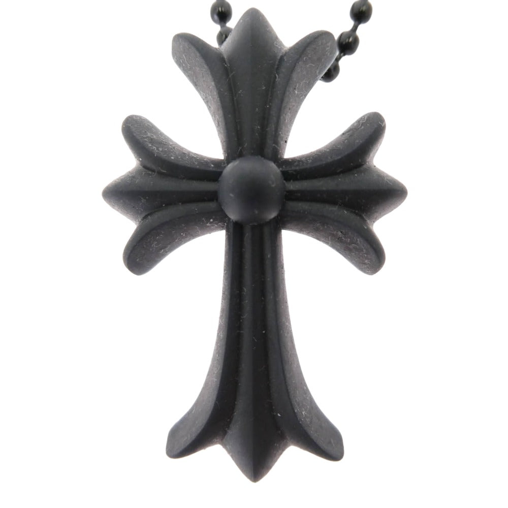 CHROME HEARTS クロムハーツ（原本無） RUBBER CH CRS SML シリコンラバー スモールCHクロス ペンダント ネックレス ブラック系【中古】