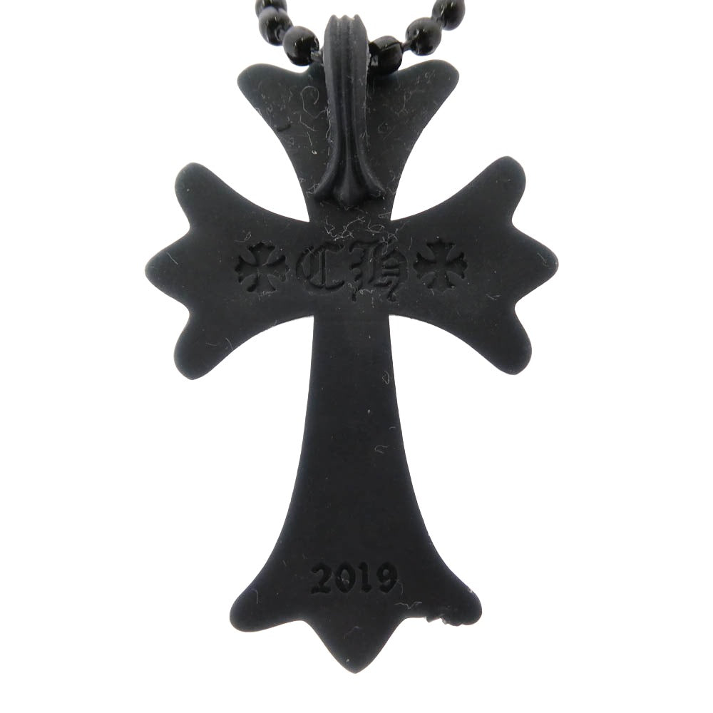 CHROME HEARTS クロムハーツ（原本無） RUBBER CH CRS SML シリコンラバー スモールCHクロス ペンダント ネックレス ブラック系【中古】
