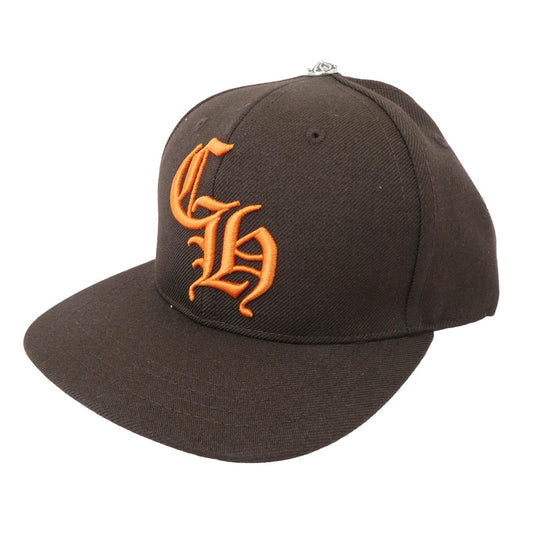 CHROME HEARTS クロムハーツ（原本無） BASEBALL CAP CH刺繍 ベースボール キャップ 帽子 ブラウン系 シルバー系【中古】