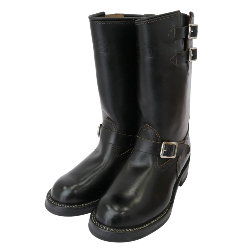 WESCO ウエスコ SP7700LL430 CUSTOM BOSS カスタムボス ダブルベルト レザー エンジニア ブーツ ブラック系 9E【中古】