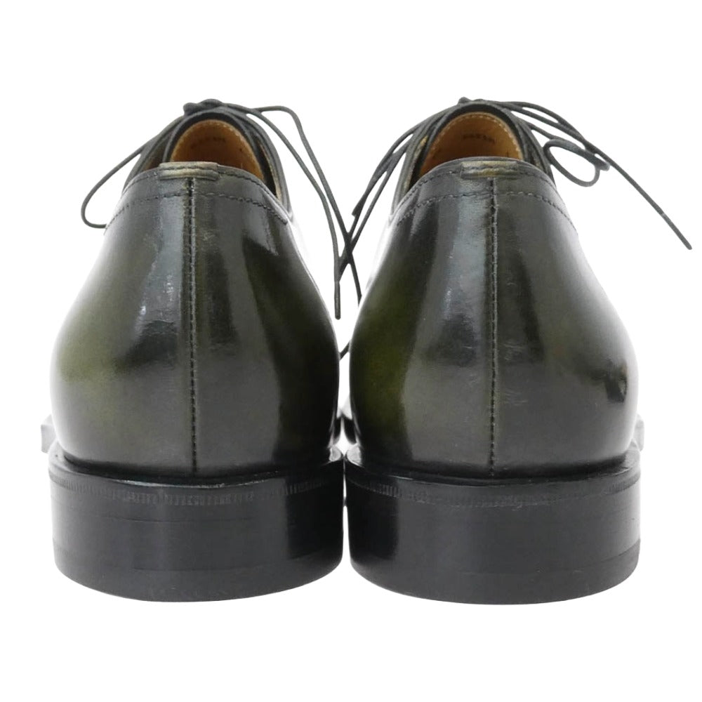 Berluti ベルルッティ Equilibre エキリーブル グッドイヤー製法 ホールカット レースアップ ストレートチップ レザー シューズ グリーン系 8.5【美品】【中古】