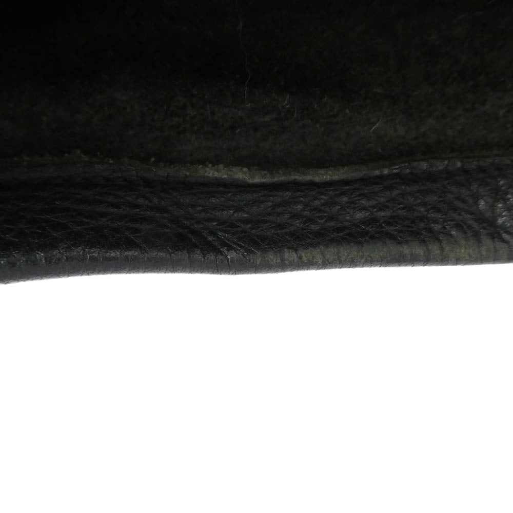 CHROME HEARTS クロムハーツ（原本無） Flare Knee Cross Ball Button Leather Pants フレアニー クロスボールボタン オールレザー パンツ ブラック系【中古】