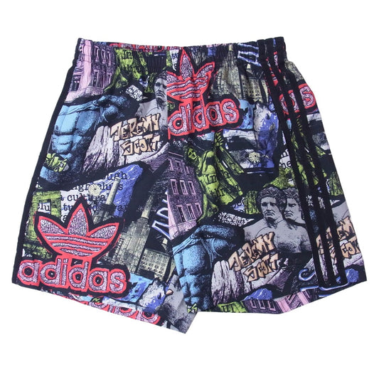 adidas アディダス JY2013 AOP Shorts 総柄 ショートパンツ ショーツ ハーフパンツ ブラック系 M【美品】【中古】