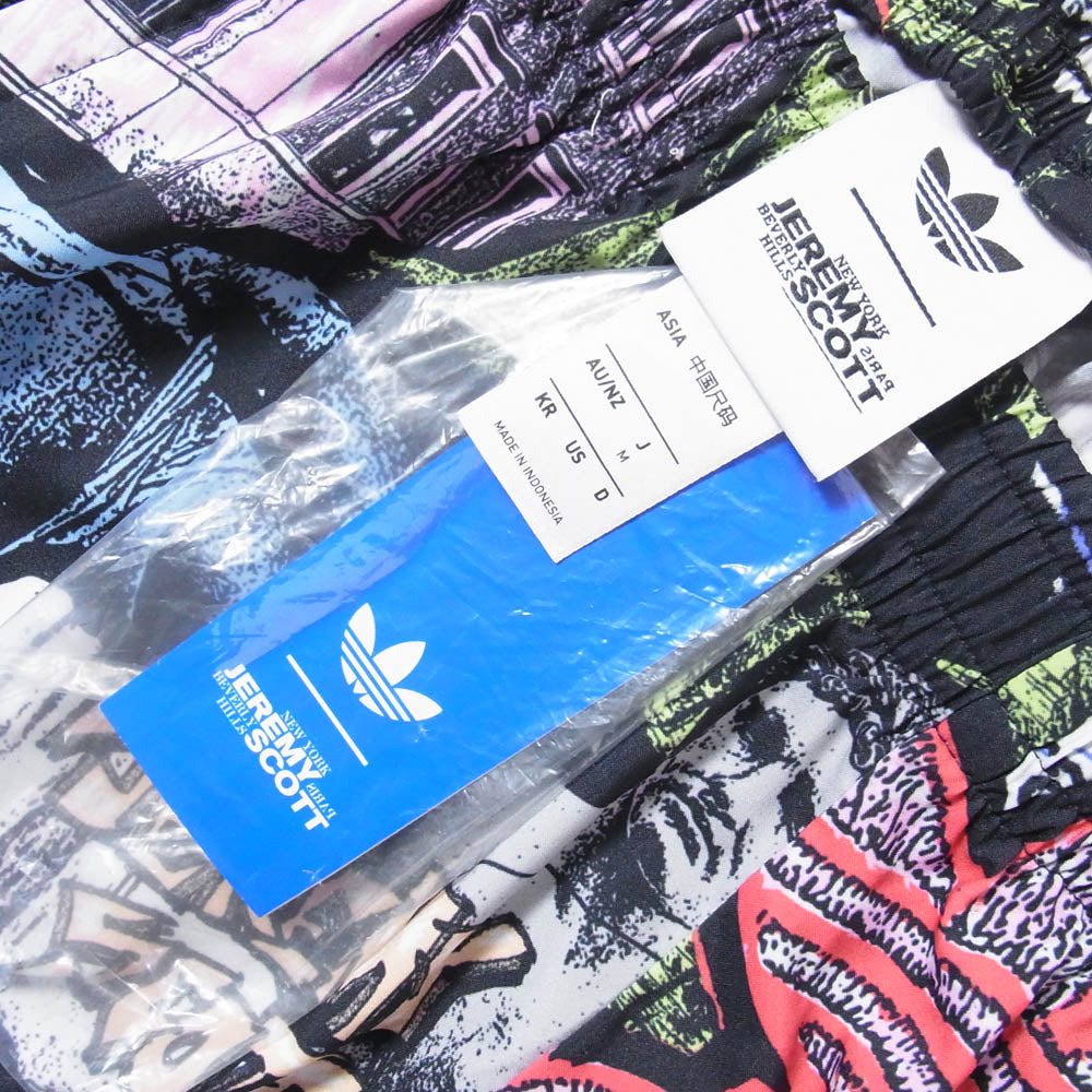 adidas アディダス JY2013 AOP Shorts 総柄 ショートパンツ ショーツ ハーフパンツ ブラック系 M【美品】【中古】