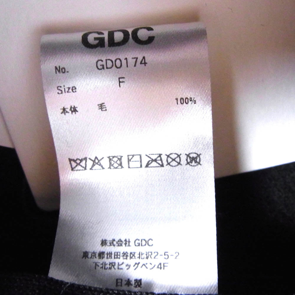 GDC ジーディーシー GD0174 WOOL BERET ウール ベレー帽 帽子 ブラック系 FREE【極上美品】【中古】