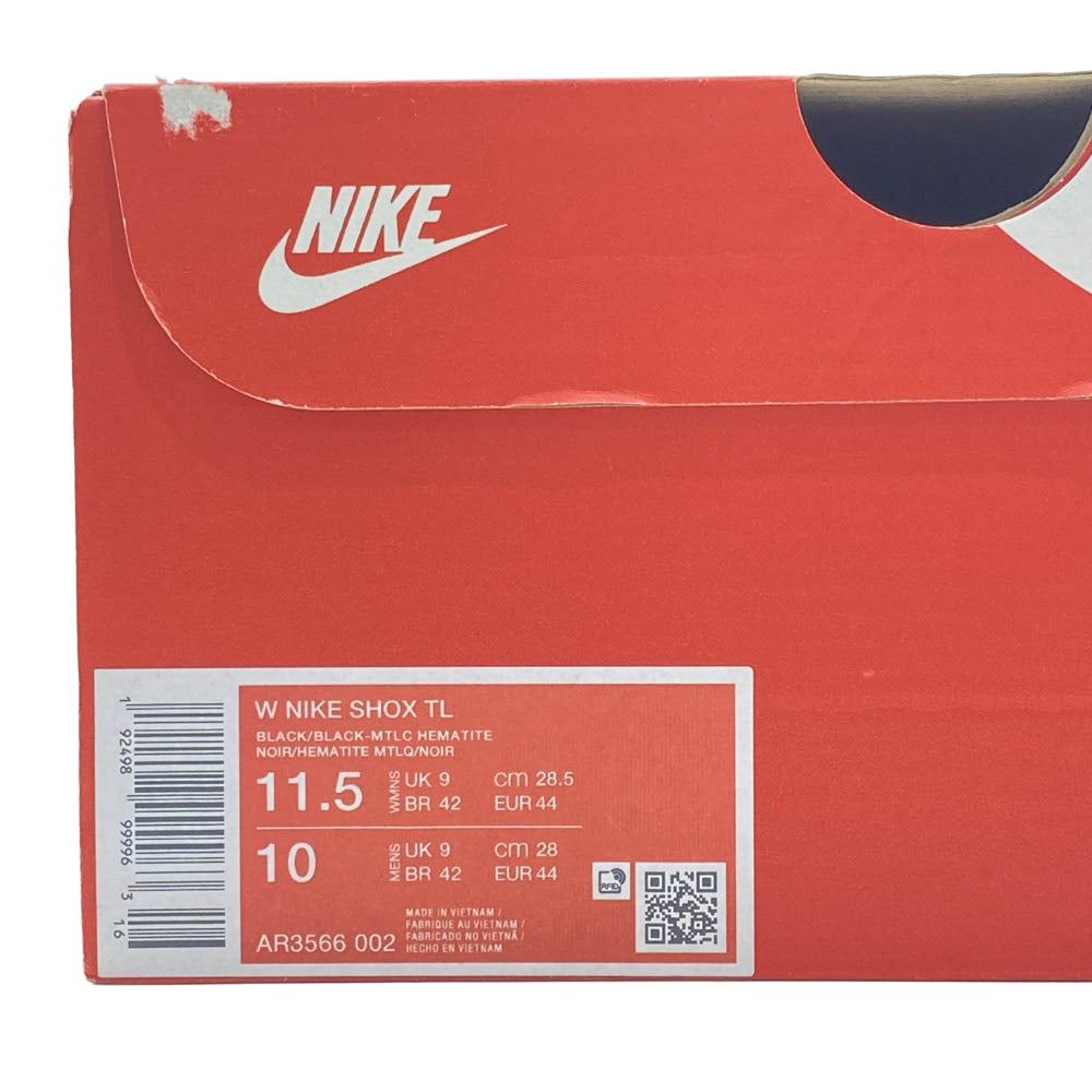 NIKE ナイキ AR3566-002 Women's Shox TL Black and Max Orang ウィメンズ ショックス TL ブラック アンド マックスオレンジ ローカットスニーカー ブラック系 28.5cm【中古】