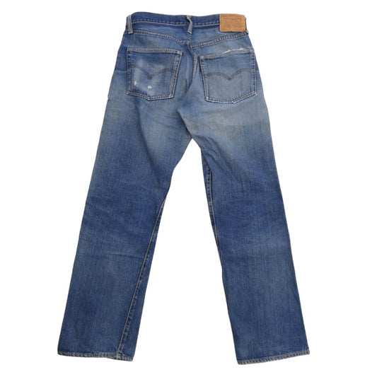 Levi's リーバイス 60s 501 BIG E Aタイプ Vステッチ ボタン裏刻印4 両面不均等V デニム パンツ インディゴブルー系【中古】