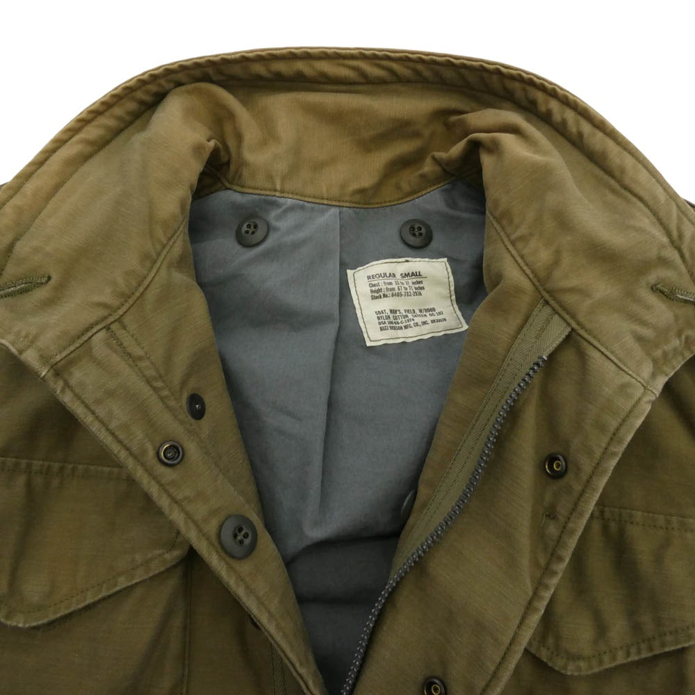 Buzz Rickson's バズリクソンズ BR11702 Type M-65 BUZZ RICKSON MFG. CO., INC バックサテン ミリタリー フィールド ジャケット カーキ系 S【中古】