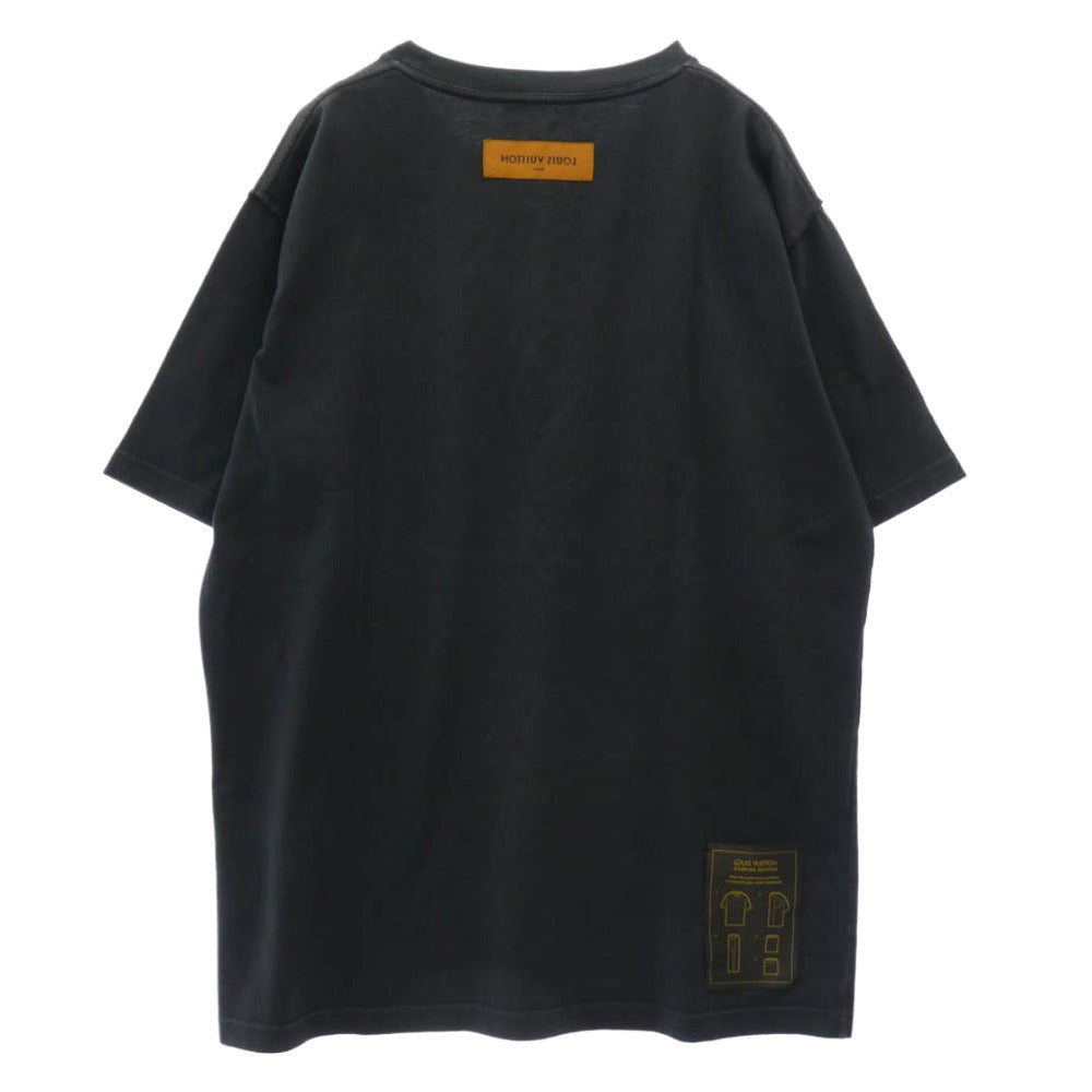 LOUIS VUITTON ルイ・ヴィトン 22AW インサイド アウト 半袖 Tシャツ カットソー ネイビー系 XXL【中古】