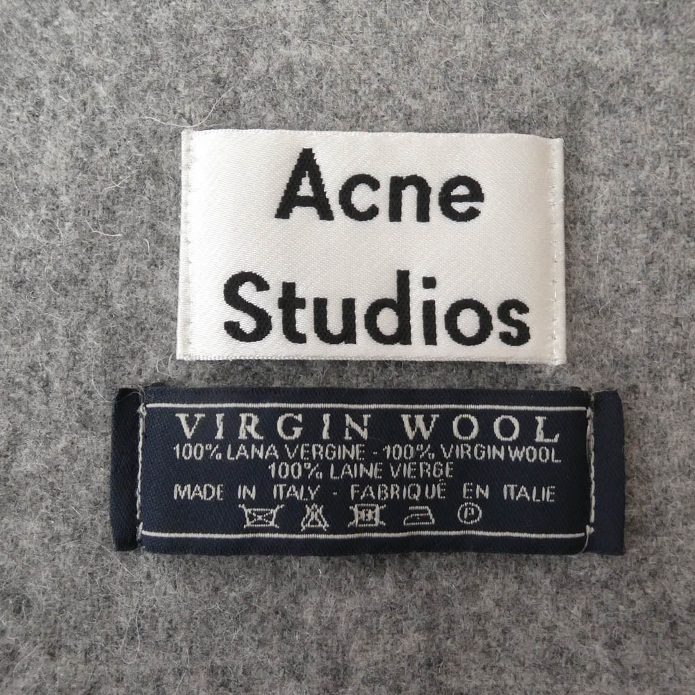 ACNE STUDIOS アクネストゥディオズ ACNE STUDIOS VIRGIN WOOL ウール マフラー グレー系【中古】