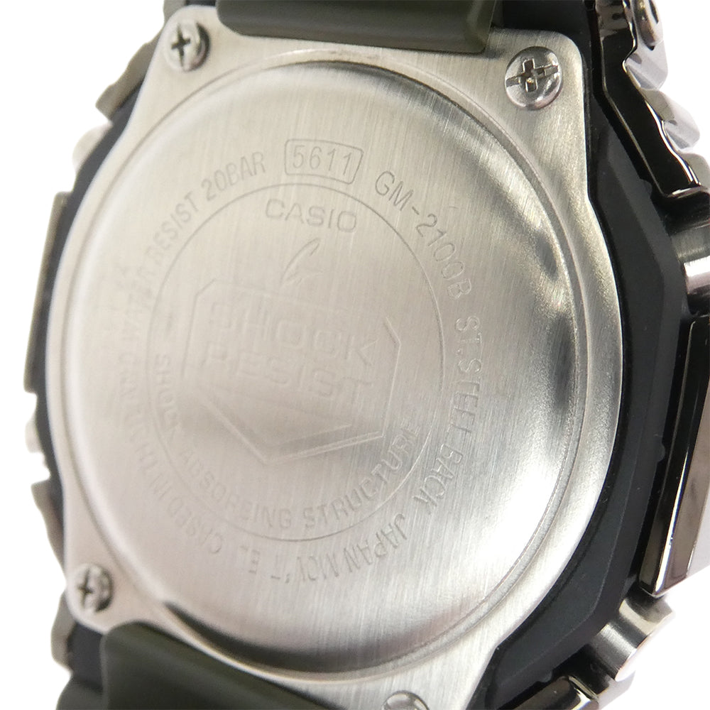 CASIO G-SHOCK カシオ ジーショック GM-2100B-3AJF 2100 Series メタル ステンレス八角形ベゼル ウォッチ 腕時計 グリーン系【中古】