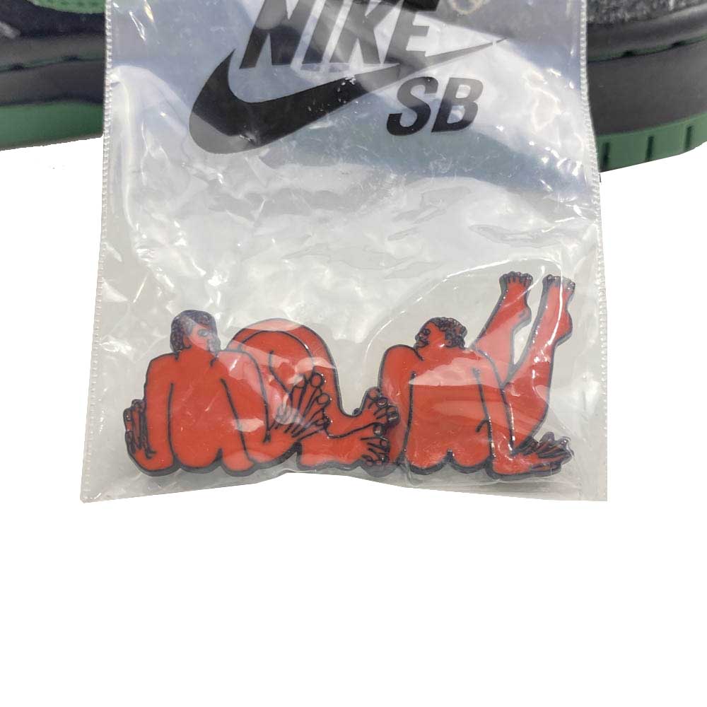 NIKE ナイキ HF7743-001 × There Skateboards ゼアスケートボード SB Dunk Low Pro Anthracite and Gorge Green ダンク ロー プロ ローカットスニーカー ブラック系 グリーン系 27cm【極上美品】【中古】