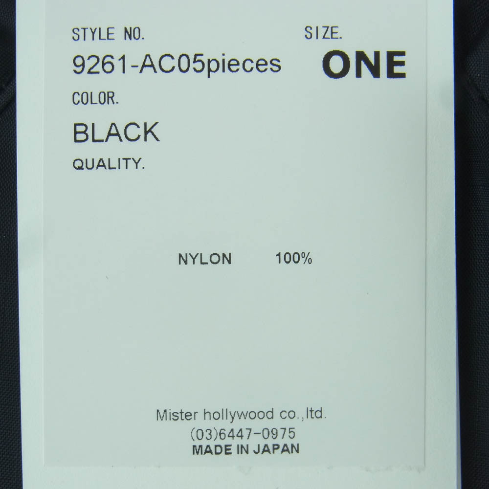 N.HOOLYWOOD エヌハリウッド 9261-AC05 MINI BAG ナイロン リップストップ ミニ ハンド バッグ ブラック系 BLACK ONE【極上美品】【中古】