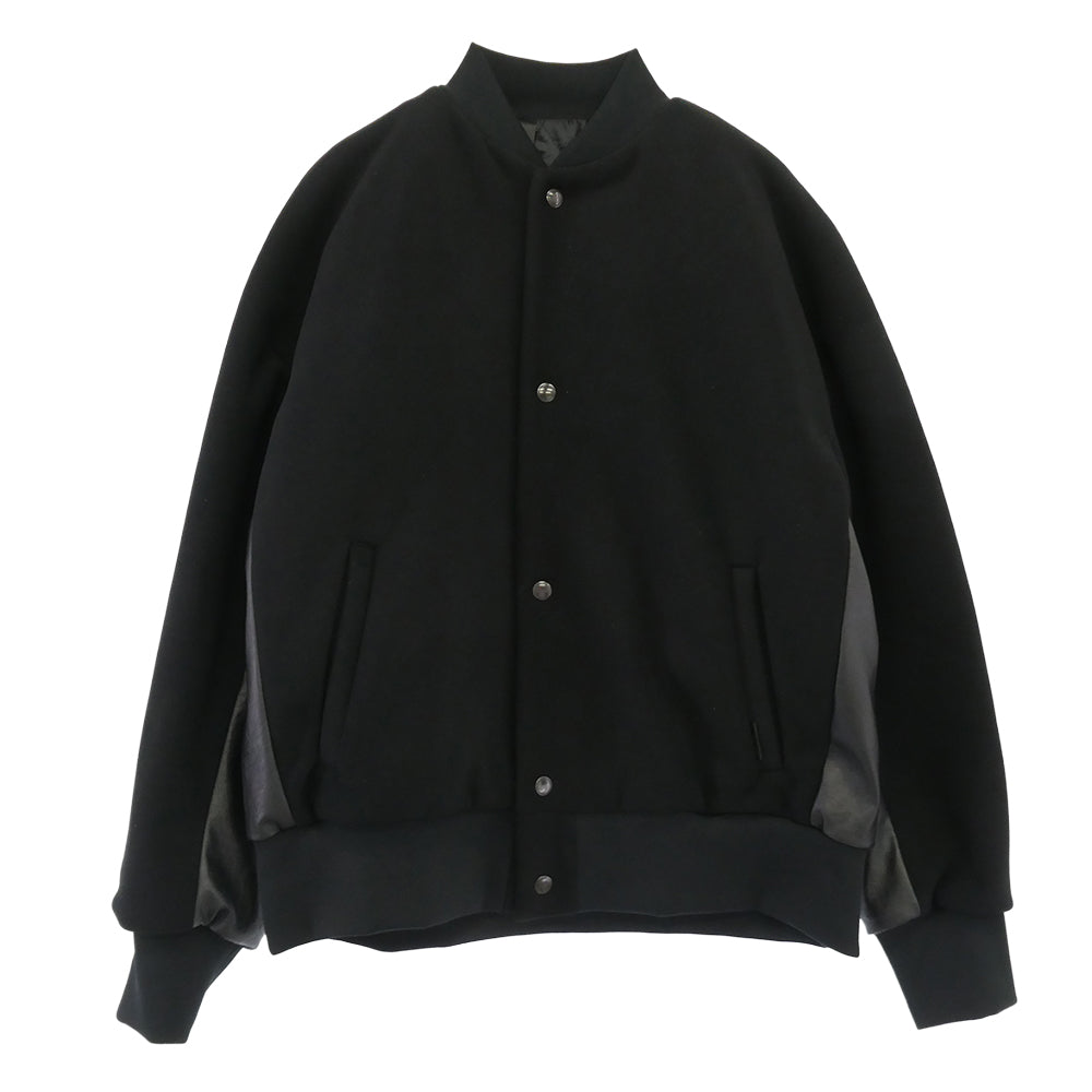 N.HOOLYWOOD エヌハリウッド 2242-BL01-002PEG BLOUSON レザー切替 ショート ブルゾン スタジャン ブラック系 36【極上美品】【中古】