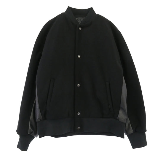 N.HOOLYWOOD エヌハリウッド 2242-BL01-002PEG BLOUSON レザー切替 ショート ブルゾン スタジャン ブラック系 36【極上美品】【中古】