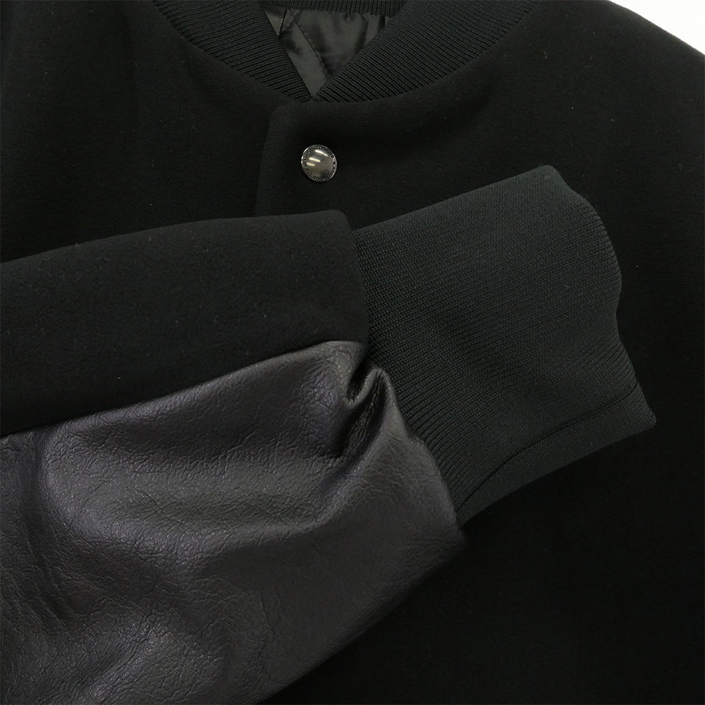 N.HOOLYWOOD エヌハリウッド 2242-BL01-002PEG BLOUSON レザー切替 ショート ブルゾン スタジャン ブラック系 36【極上美品】【中古】