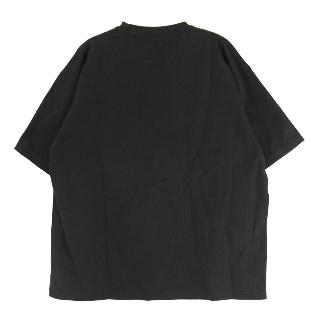 HideandSeek ハイドアンドシーク フロント アーチロゴ プリント ショートスリーブ Tシャツ 半袖カットソー チャコール系 L【中古】