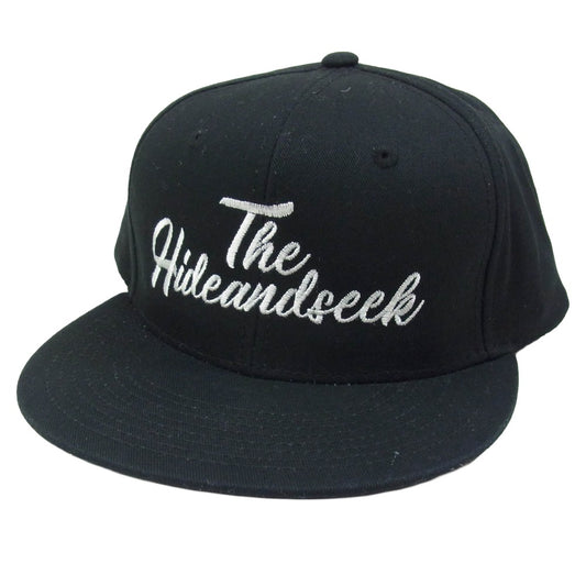 HideandSeek ハイドアンドシーク 23SS BASEBALL CAP ロゴ刺繍 ベースボール キャップ 帽子 ブラック系【新古品】【未使用】【中古】