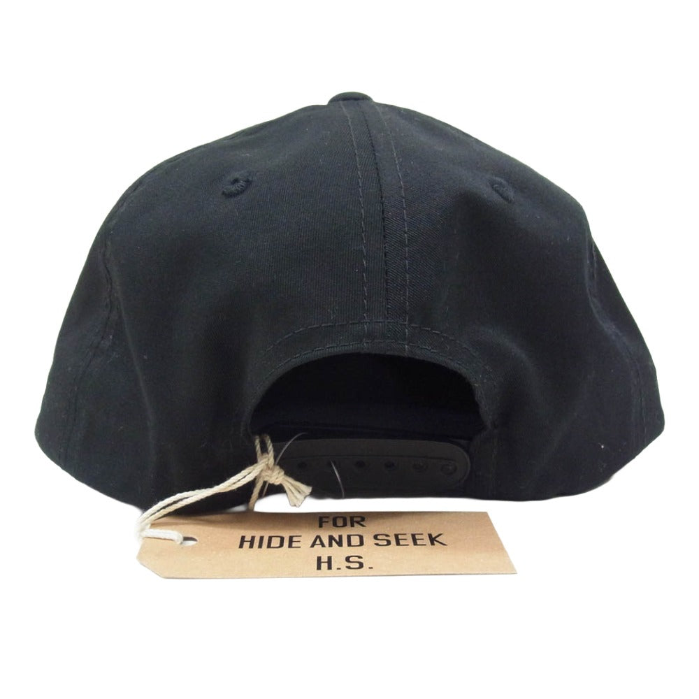 HideandSeek ハイドアンドシーク 23SS HS Baseball CAP ベースボール キャップ 帽子 ブラック系【新古品】【未使用】【中古】
