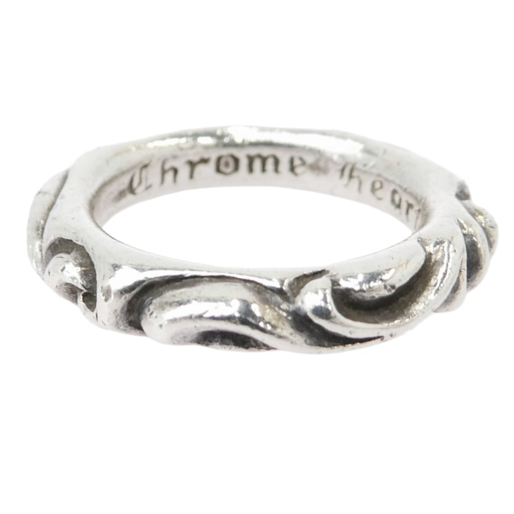 CHROME HEARTS クロムハーツ（原本無） SCRL BND SCROLL BAND スクロールバンド リング シルバー系 14号【中古】