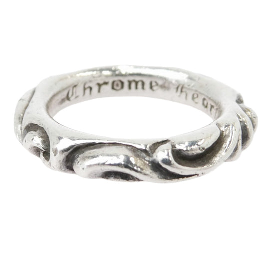 CHROME HEARTS クロムハーツ（原本無） SCRL BND SCROLL BAND スクロールバンド リング シルバー系 14号【中古】