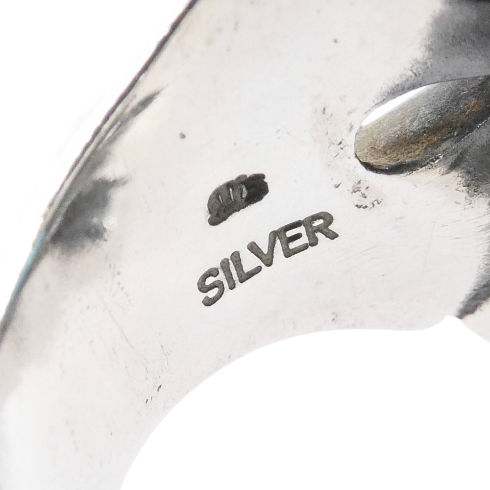 M'S COLLECTION エムズコレクション ブルートパーズ リング シルバー系 ライトブルー系 18号【中古】