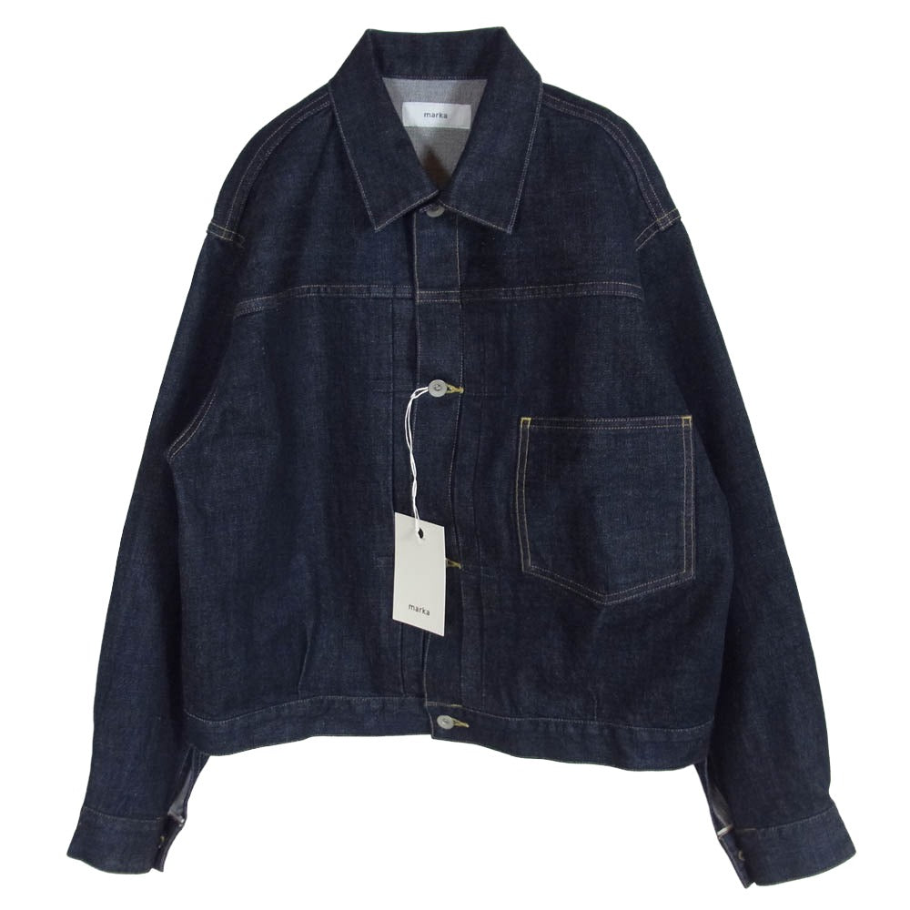 marka マーカ 26SS M26A10BL01C DENIM JAKCET O.W オーガニックコットン セルビッチデニム 13.5oz デニムジャケット Gジャン インディゴブルー系 2【極上美品】【中古】