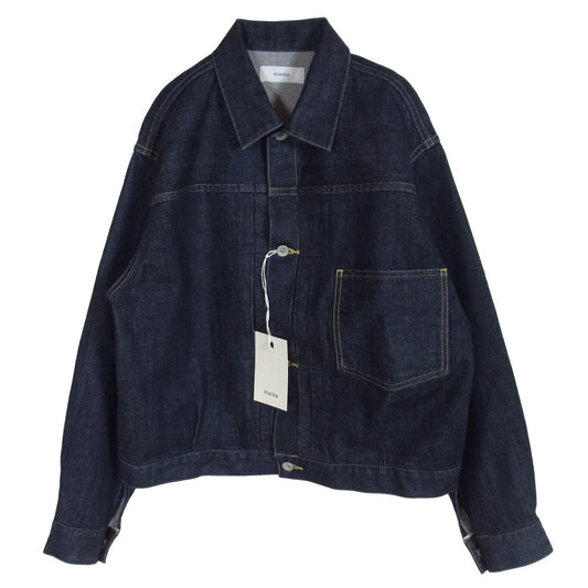 marka マーカ 26SS M26A10BL01C DENIM JAKCET O.W オーガニックコットン セルビッチデニム 13.5oz デニムジャケット Gジャン インディゴブルー系 2【極上美品】【中古】