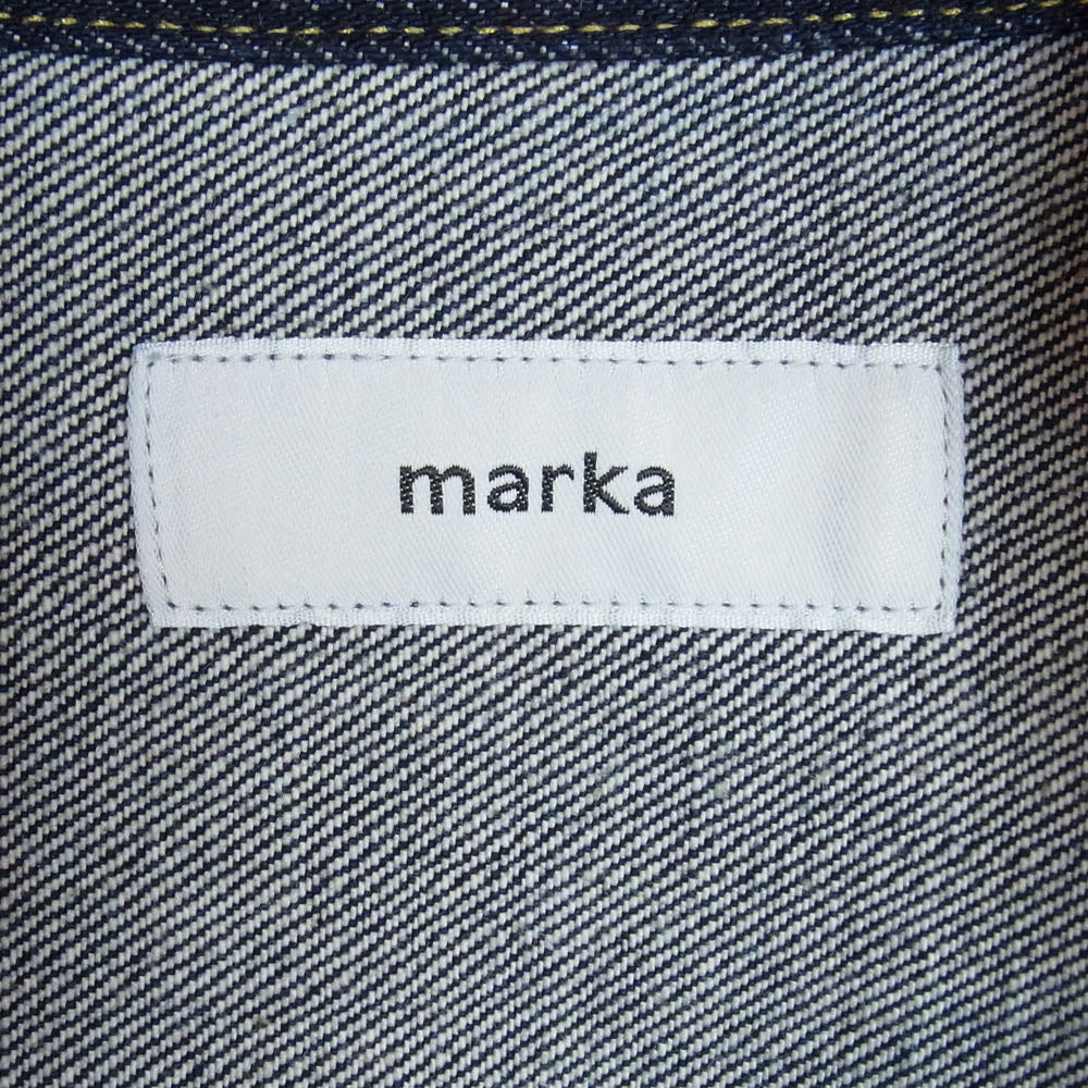 marka マーカ 26SS M26A10BL01C DENIM JAKCET O.W オーガニックコットン セルビッチデニム 13.5oz デニムジャケット Gジャン インディゴブルー系 2【極上美品】【中古】