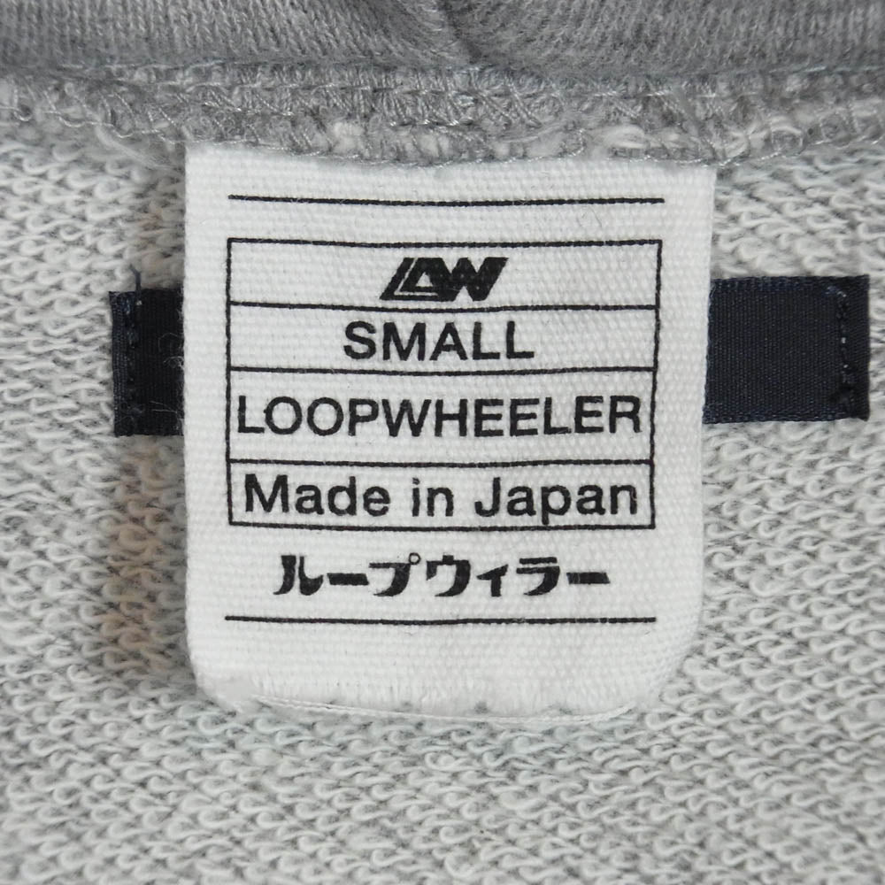 LOOPWHEELER ループウィラー EXTRA light エクストラライト フルジップ パーカー フーディ グレー系 S【中古】