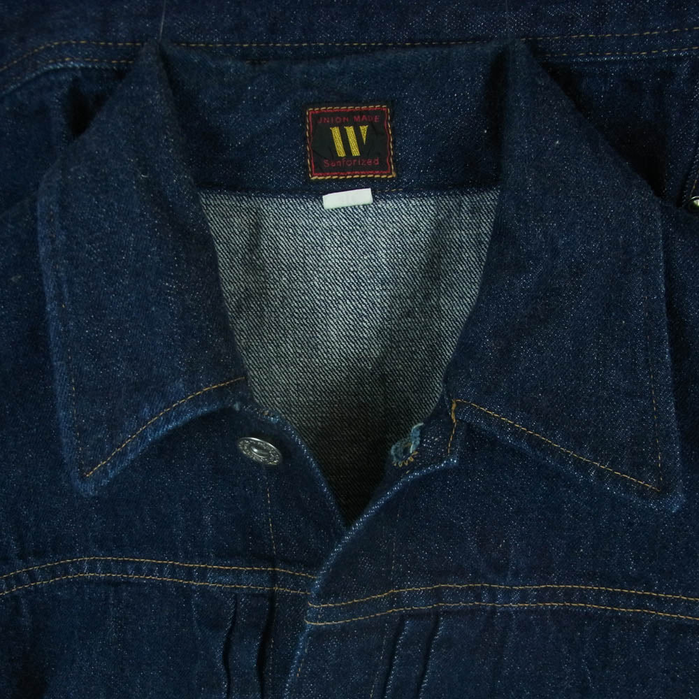 WAREHOUSE ウエアハウス 2010 DSB COWBOY JACKET WW II MODEL カウボーイ ジャケット 大戦モデル デニム インディゴブルー系 40【美品】【中古】