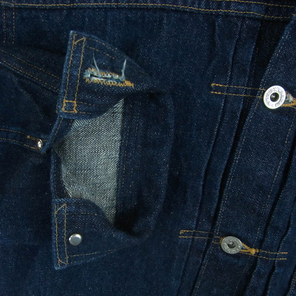 WAREHOUSE ウエアハウス 2010 DSB COWBOY JACKET WW II MODEL カウボーイ ジャケット 大戦モデル デニム インディゴブルー系 40【美品】【中古】