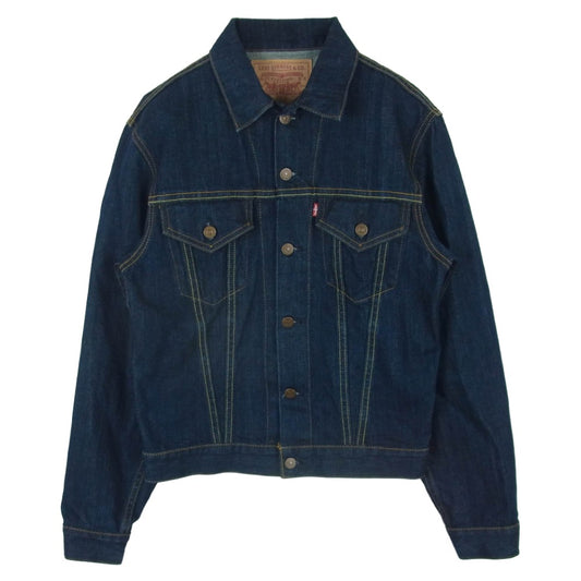 Levi's リーバイス 70505-0217 VINTAGE ヴィンテージ 90s 00s バレンシア工場製 BIGE ビックＥボタン裏刻印555 濃紺 デニム ジャケット インディゴブルー系 40【美品】【中古】