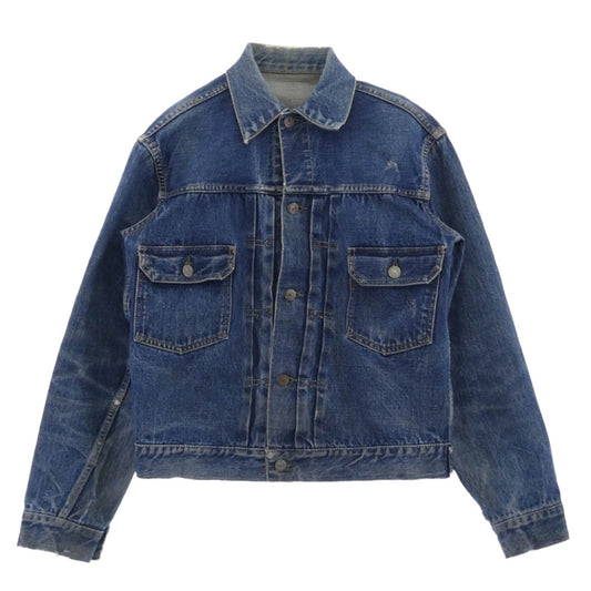 Levi's リーバイス VINTAGE ヴィンテージ 50s 60s セカンド 2nd 507XX BIGE ビックＥ 両面タブ ボタン裏刻印17 デニム ジャケット インディゴブルー系【中古】