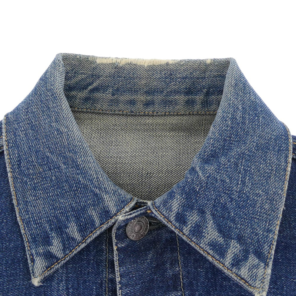 Levi's リーバイス VINTAGE ヴィンテージ 50s 60s セカンド 2nd 507XX BIGE ビックＥ 両面タブ ボタン裏刻印17 デニム ジャケット インディゴブルー系【中古】