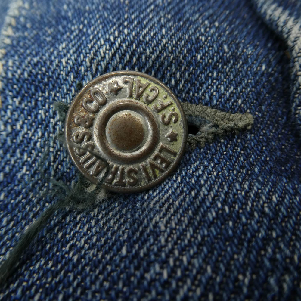 Levi's リーバイス VINTAGE ヴィンテージ 50s 60s セカンド 2nd 507XX BIGE ビックＥ 両面タブ ボタン裏刻印17 デニム ジャケット インディゴブルー系【中古】