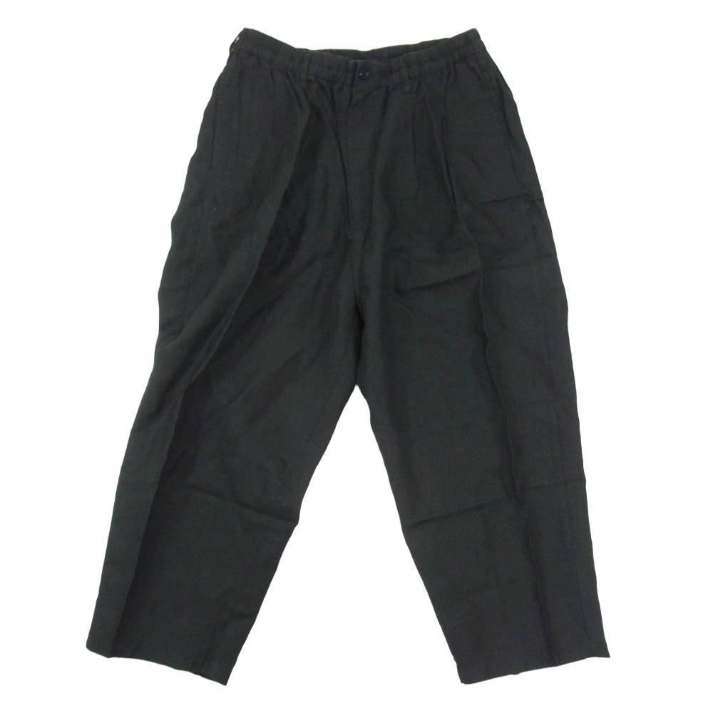 COOTIE クーティー 2 Tuck Easy Pants LINEN リネン 2タック イージー パンツ ブラック系 M【中古】