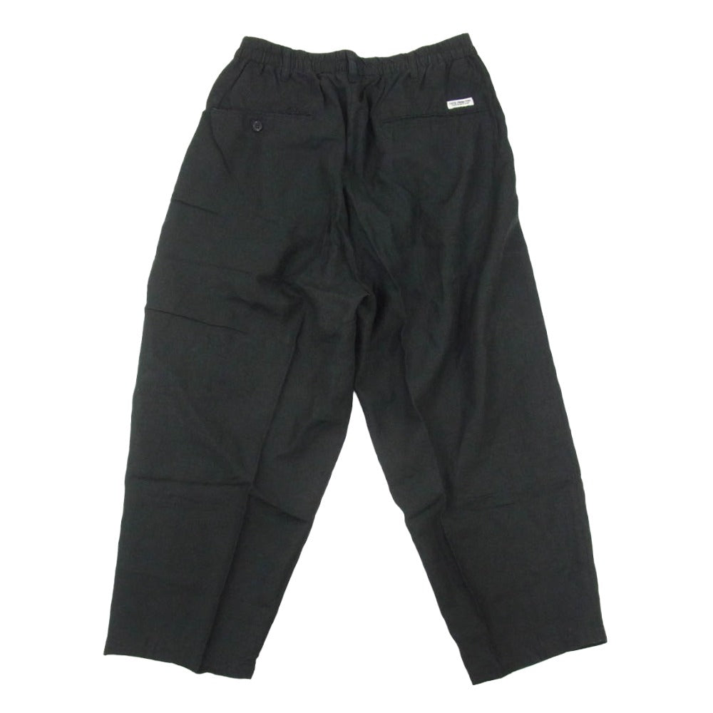 COOTIE クーティー 2 Tuck Easy Pants LINEN リネン 2タック イージー パンツ ブラック系 M【中古】