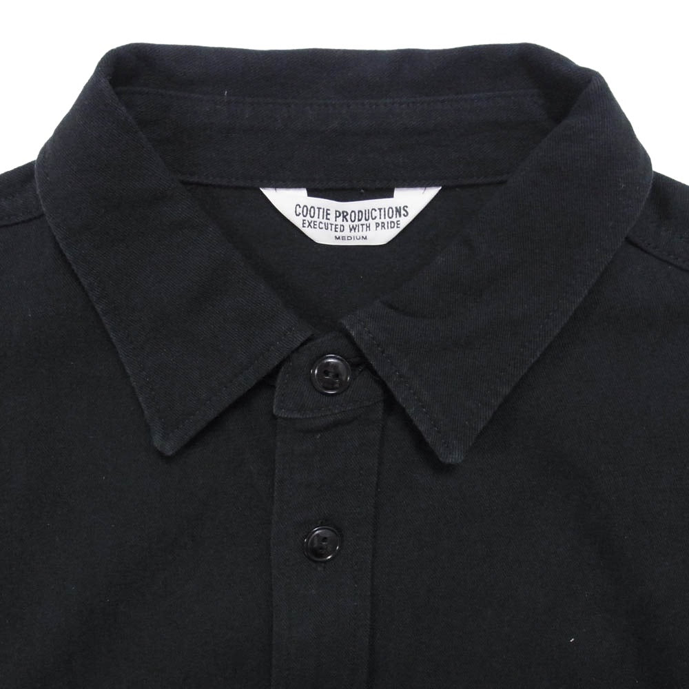 COOTIE クーティー コットン オーバーサイズ シャツ ブラック系 M【中古】