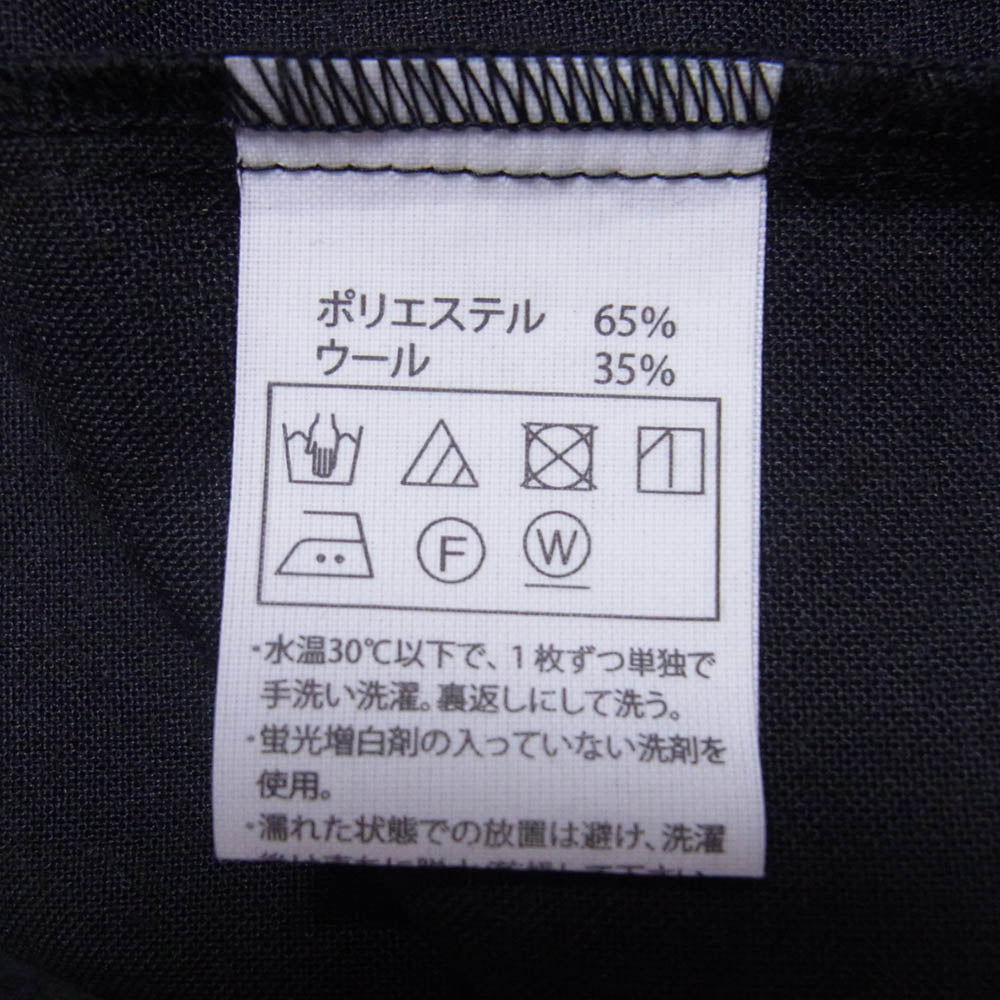 COOTIE クーティー T/W WORK L/S SHIRT ポリエステル ウール ワーク シャツ ブラック系 L【中古】
