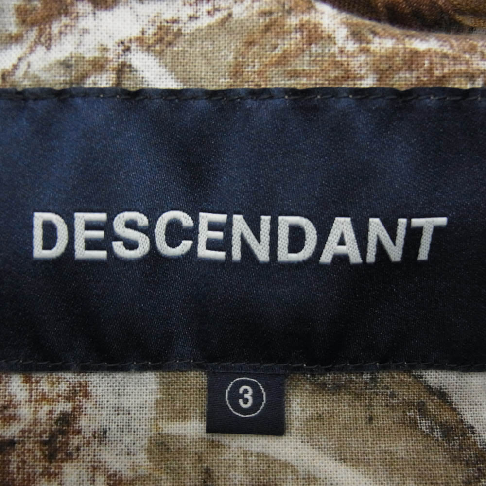 DESCENDANT ディセンダント BELLY PULL OVER JACKET CAMO プルオーバー ジャケット カーキ系 3【中古】
