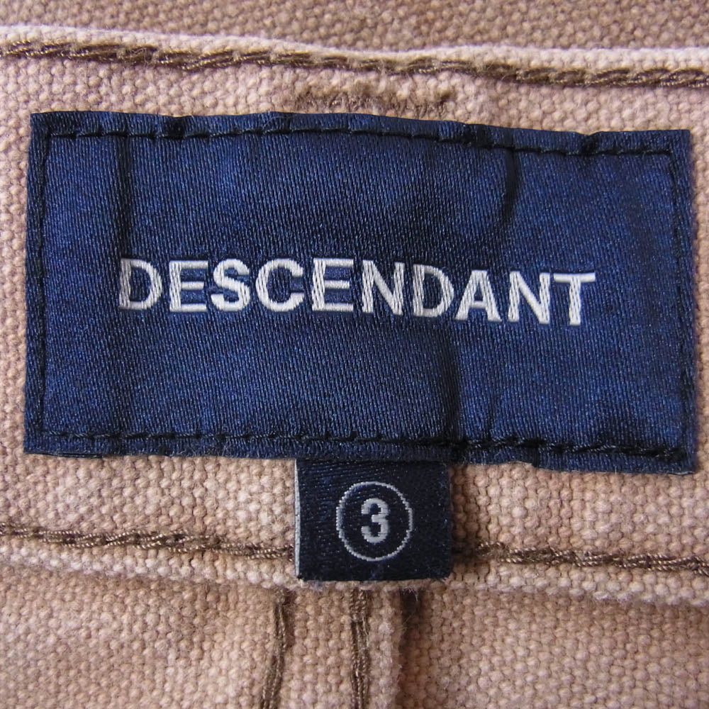 DESCENDANT ディセンダント 1995 wide 加工 ダック パンツ ライトブラウン系 3【中古】