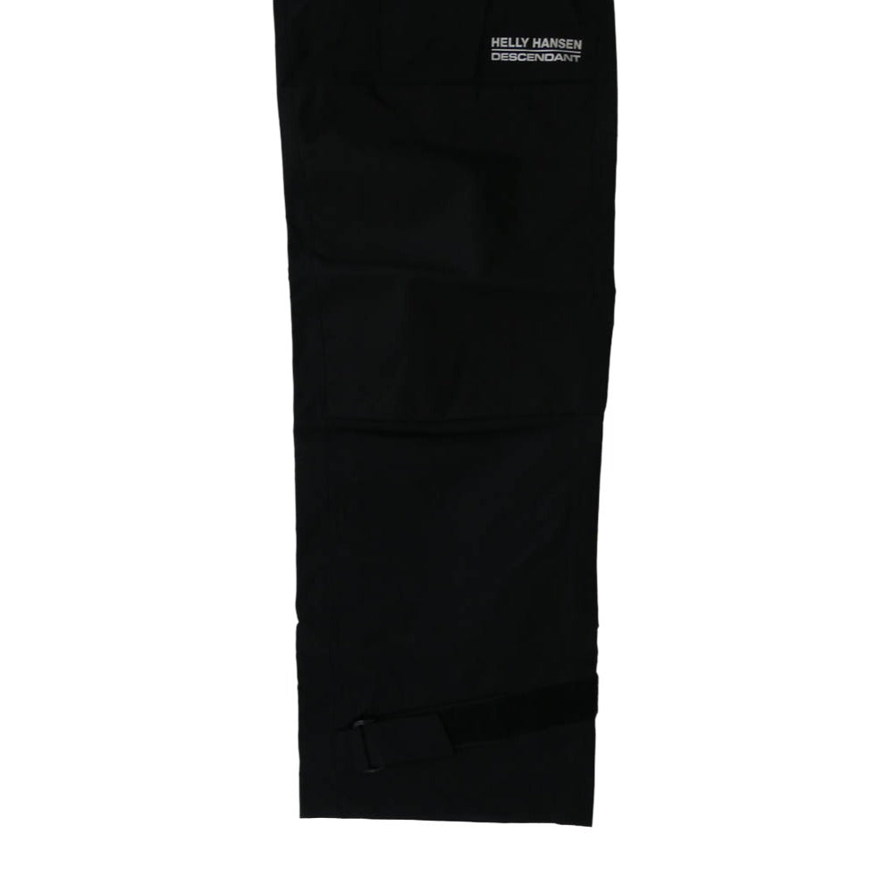 DESCENDANT ディセンダント 222HHDS-PTM01S HELLY HANSEN OCEAN FREY HELLY TECH TROUSERS オーシャン フレイ ヘリーテック トラウザー パンツ オーバーオール ブラック系 XL【極上美品】【中古】