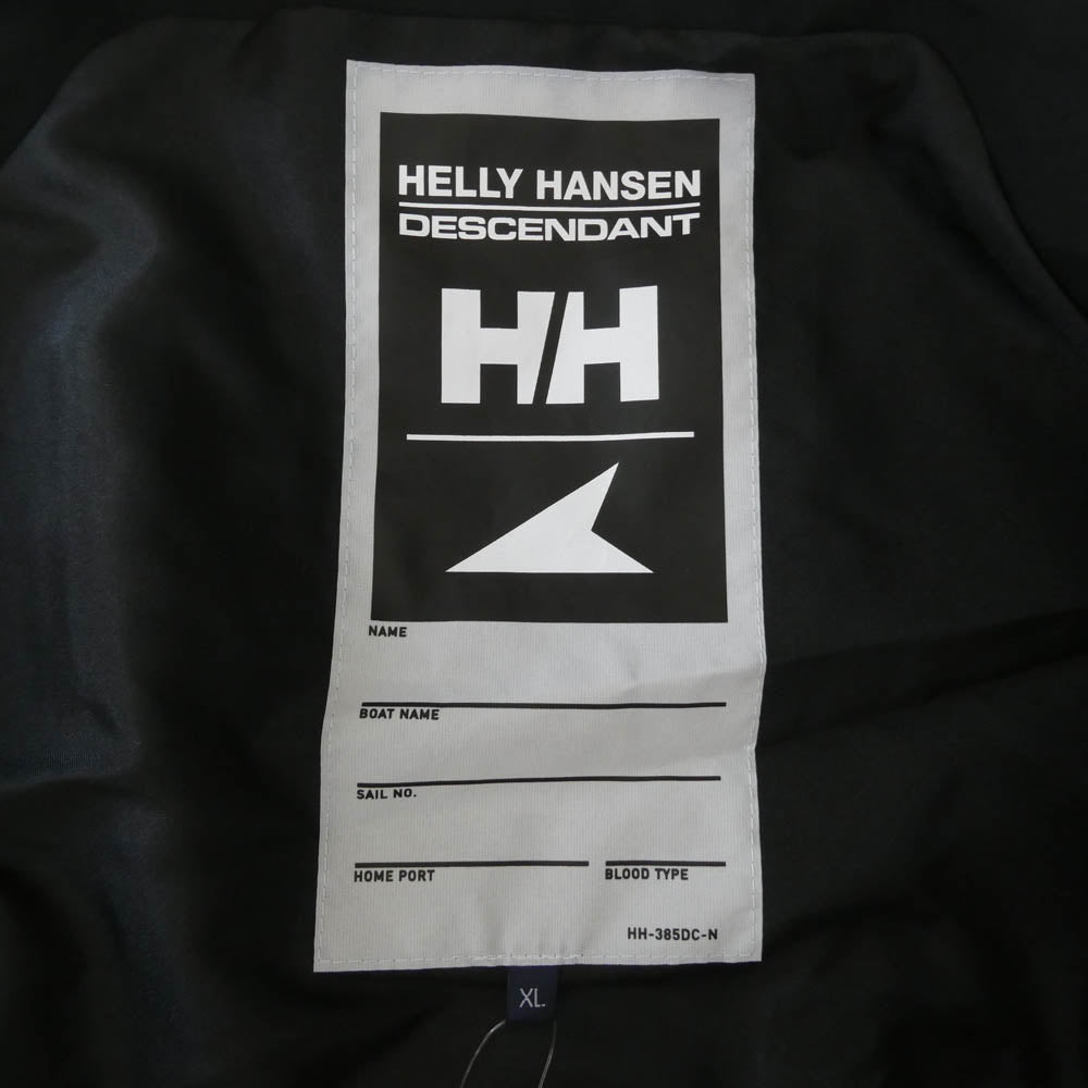 DESCENDANT ディセンダント 222HHDS-PTM01S HELLY HANSEN OCEAN FREY HELLY TECH TROUSERS オーシャン フレイ ヘリーテック トラウザー パンツ オーバーオール ブラック系 XL【極上美品】【中古】