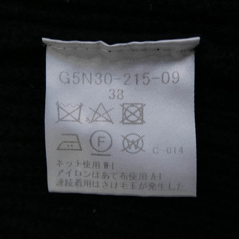 Mackintosh マッキントッシュ G5N30-215-09 LONDON ロンドン カシミヤ混 ラムズウール クルーネック ニット セーター ブラック系 38【中古】