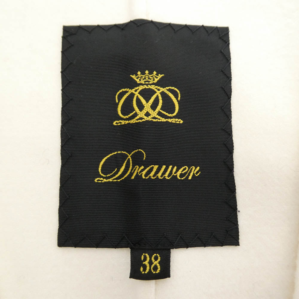 Drawer ドゥロワー 22AW 6526-299-1329 ウール ノースリーブ ロング ワンピース ベルテッドデザイン オフホワイト系 38【中古】