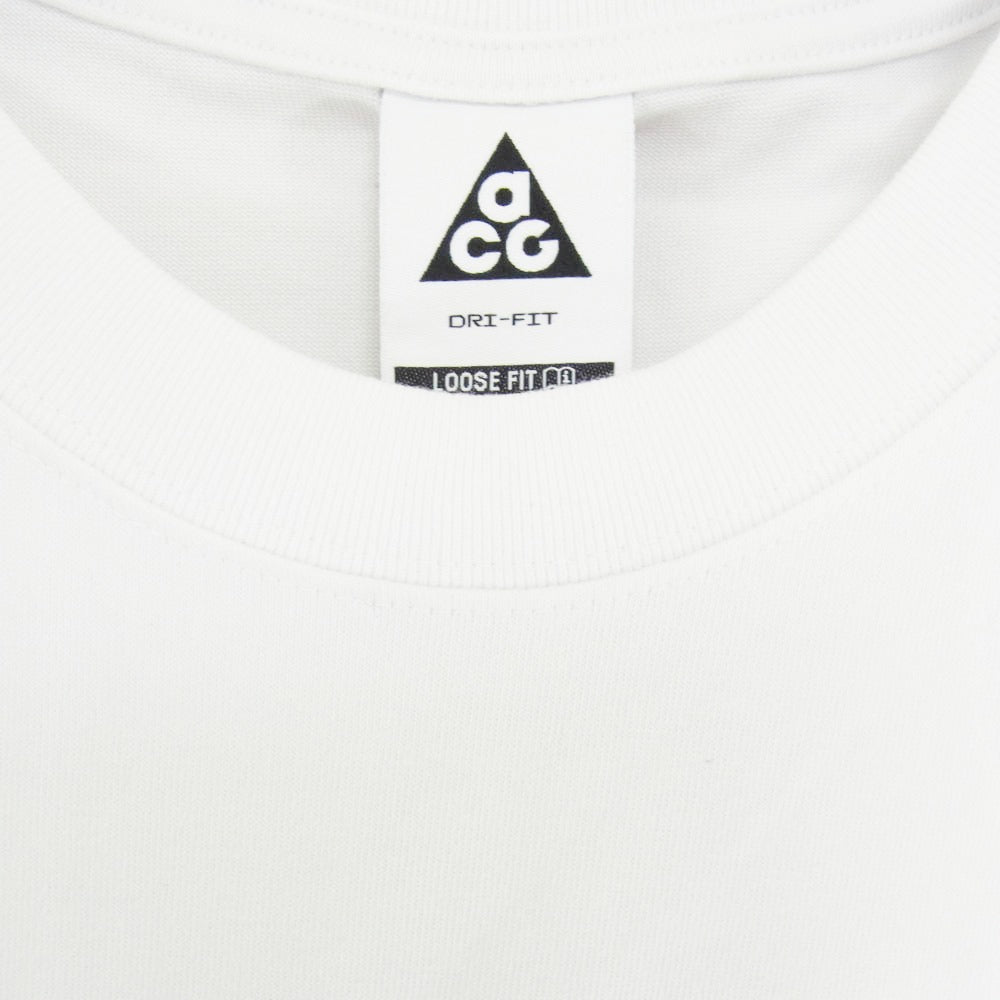 NIKE ナイキ FQ3741-121 AS M NRG ACG DF TEE MBR ロゴプリント クルーネック 半袖 Tシャツ ホワイト系 S【極上美品】【中古】