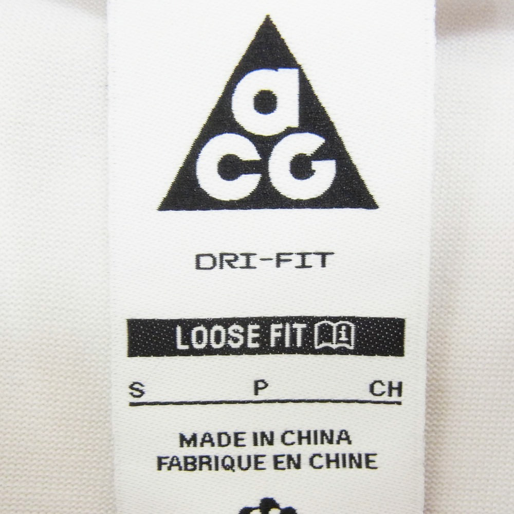 NIKE ナイキ FQ3741-121 AS M NRG ACG DF TEE MBR ロゴプリント クルーネック 半袖 Tシャツ ホワイト系 S【極上美品】【中古】
