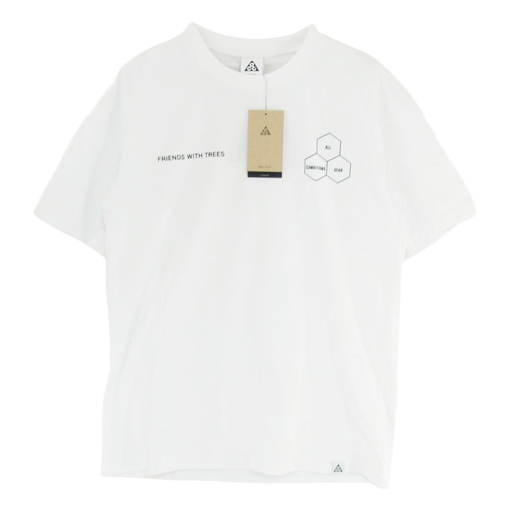 NIKE ナイキ HJ0797-121 ACG Walking Tree S/S TEE ウォーキング ツリー クルーネック 半袖 Tシャツ ホワイト系 S【極上美品】【中古】
